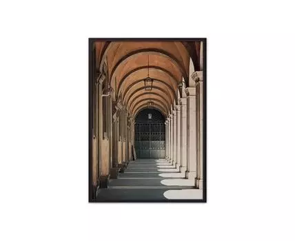 Постер в рамке Портик Сант-Иво 40х60 см (оранжевый, серый, 60)