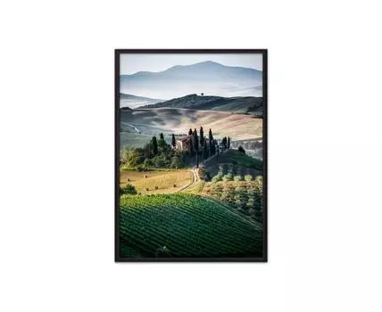 Постер в рамке Прованс 40х60 см (Зеленый, 60)