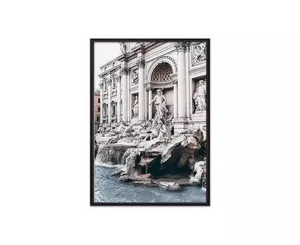 Постер в рамке Римские окна 40х60 см (Бежевый, 60)