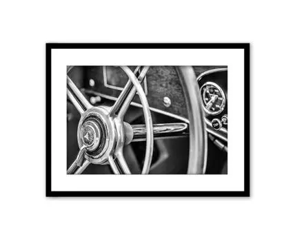 Постер в рамке Руль автомобиля