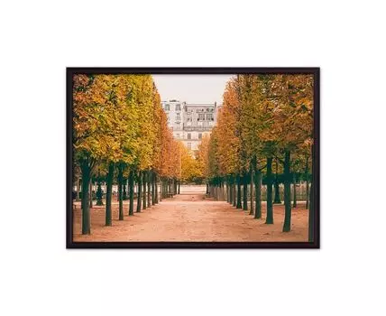 Постер в рамке Сад Тюильри 21х30 см (оранжевый, 30)