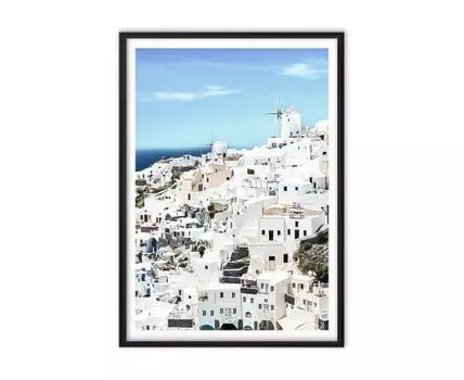 Постер в рамке Санторини