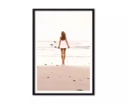 Постер в рамке Серфингистка 1