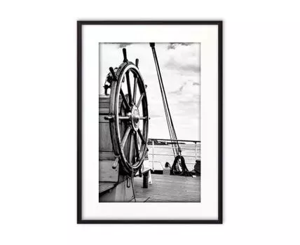 Постер в рамке Штурвал
