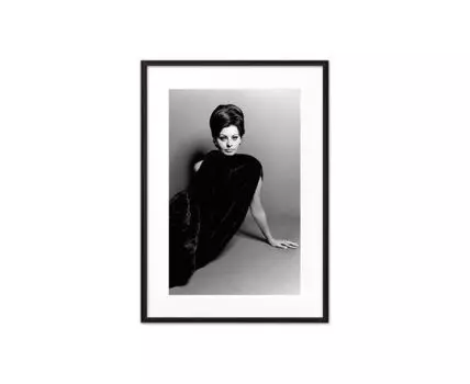 Постер в рамке Софи Лорен 4 40х60 см (черный, белый, 60)