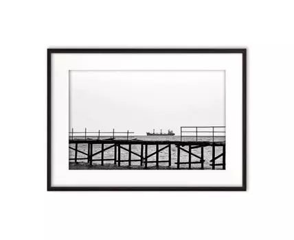 Постер в рамке Старый пирс