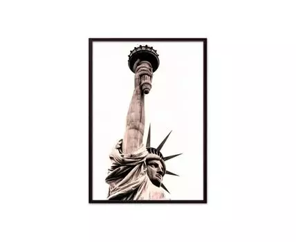 Постер в рамке Статуя Свободы 1 40х60 см (белый, черный, 60)