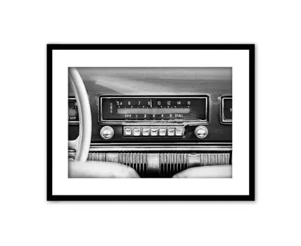 Постер в рамке В салоне автомобиля