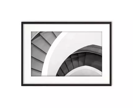 Постер в рамке Винтовая лестница 1