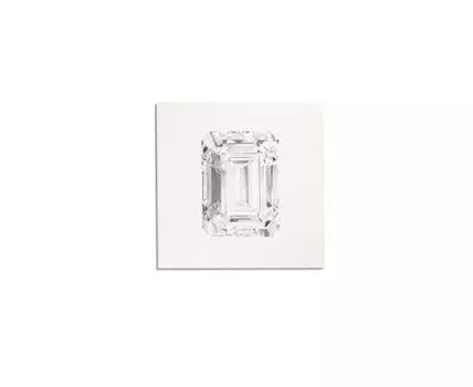 Постер WHITE DIAMOND EMERALD (Коричневый, 21)