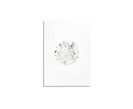 Постер WHITE DIAMOND RADIANT (Коричневый, 70)