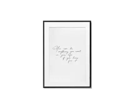 Постер YOU CAN DO (черный, белый, 30)