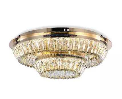 Потолочная люстра Ambrella light светодиодная с хрусталем Traditional