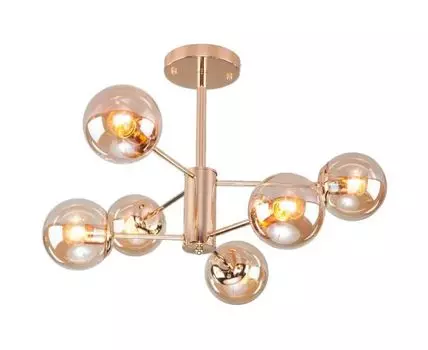 Потолочная люстра Eurosvet Ascot 30166/6 (янтарь)