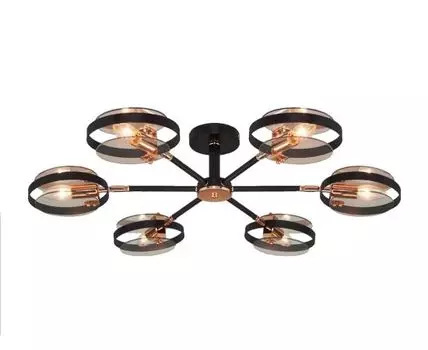 Потолочная люстра Eurosvet Gallo 70121/6 (янтарь)