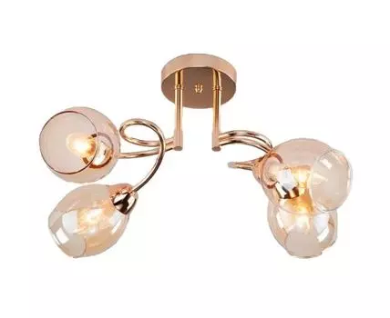 Потолочная люстра Eurosvet Roselyn 30171/4 (янтарь, 34,5)