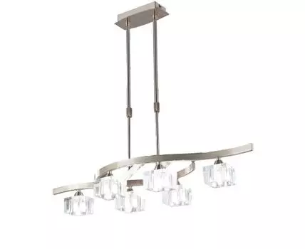 Потолочная люстра Mantra Cuadrax Nickel