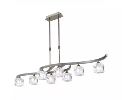 Потолочная люстра Mantra Cuadrax Nickel