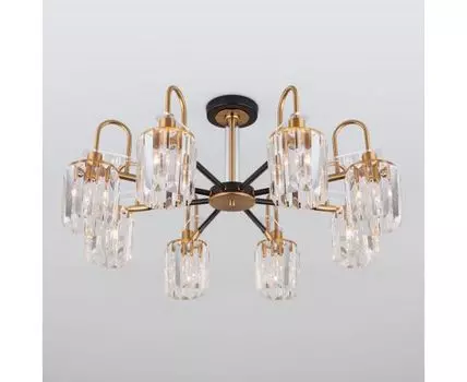 Потолочная люстра с хрусталем 70090/8 черный