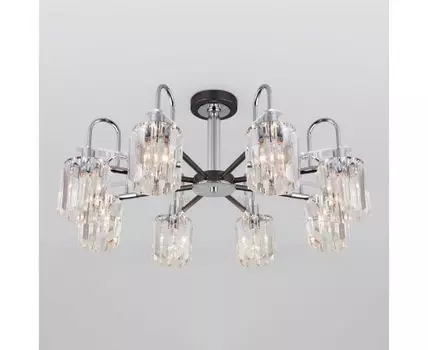 Потолочная люстра с хрусталем 70090/8 графит