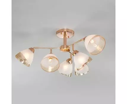 Потолочная люстра с плафонами 30126/6 золото