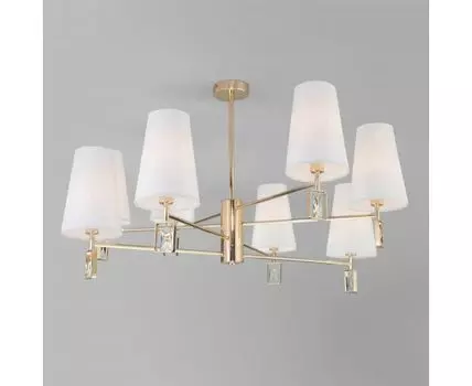 Потолочная люстра с тканевыми абажурами 60137/8 золото