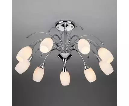 Потолочная люстра со стеклянными плафонами 22080/9 хром