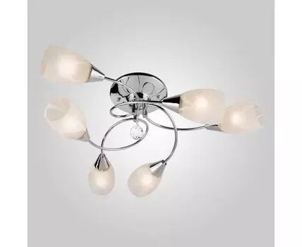 Потолочная люстра со стеклянными плафонами 2275/6 хром