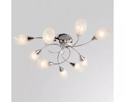 Потолочная люстра со стеклянными плафонами 2275/9 хром