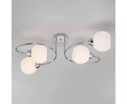 Потолочная люстра со стеклянными плафонами 30136/4 хром
