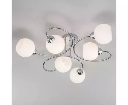 Потолочная люстра со стеклянными плафонами 30136/6 хром