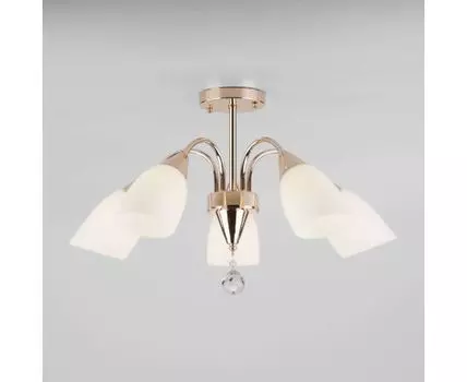 Потолочная люстра со стеклянными плафонами 30149/5 золото