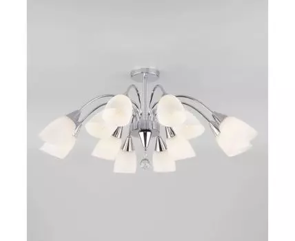 Потолочная люстра со стеклянными плафонами 30149 хром