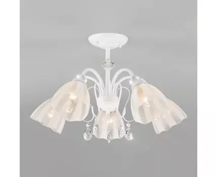 Потолочная люстра со стеклянными плафонами 30155/5 белый