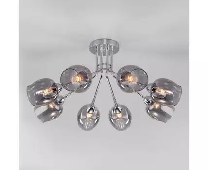 Потолочная люстра со стеклянными плафонами 30164/8 хром