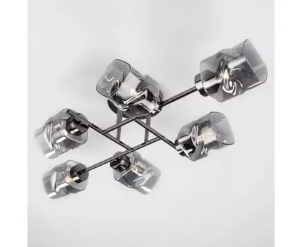 Потолочная люстра со стеклянными плафонами 30165/6 черный жемчуг