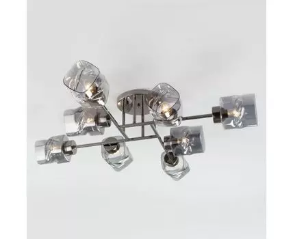 Потолочная люстра со стеклянными плафонами 30165/8 черный жемчуг