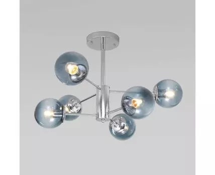 Потолочная люстра со стеклянными плафонами 30166/6 хром