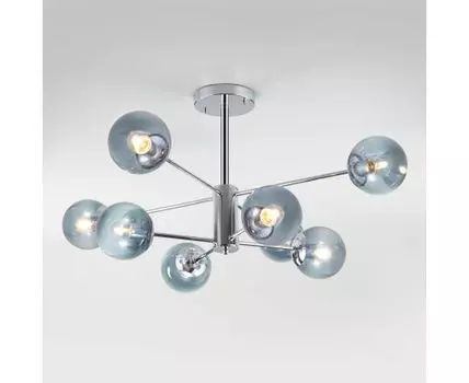 Потолочная люстра со стеклянными плафонами 30166/8 хром