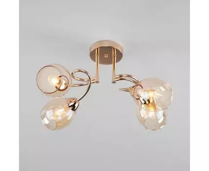 Потолочная люстра со стеклянными плафонами 30171/4 золото