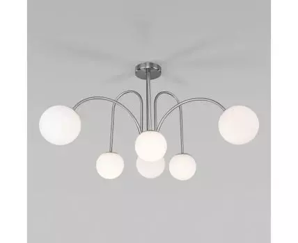 Потолочная люстра со стеклянными плафонами 30177/6 хром