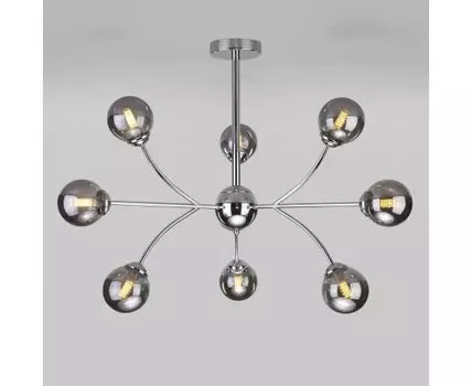 Потолочная люстра со стеклянными плафонами 30179 хром