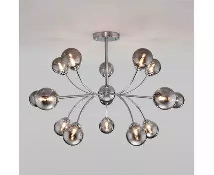 Потолочная люстра со стеклянными плафонами 30180 хром