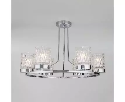 Потолочная люстра со стеклянными плафонами 60127/6 хром