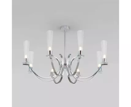 Потолочная люстра со стеклянными плафонами 60141/8 хром