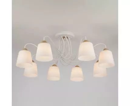 Потолочная люстра со стеклянными плафонами 70062/8 белый