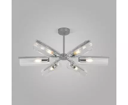 Потолочная люстра со стеклянными плафонами 70144/6 хром