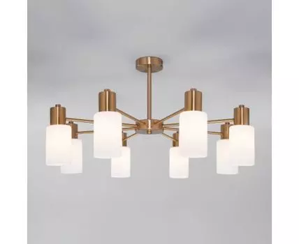 Потолочная люстра со стеклянными плафонами 70160/8 латунь