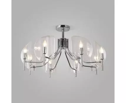 Потолочная люстра со стеклянными рассеивателями 60135/8 хром