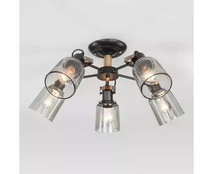 Потолочная люстра в стиле лофт 70111/5 черный